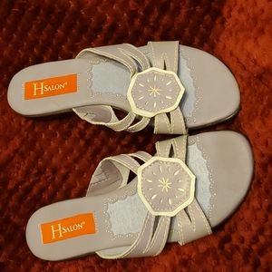 H Salon NWOT leather sandals
